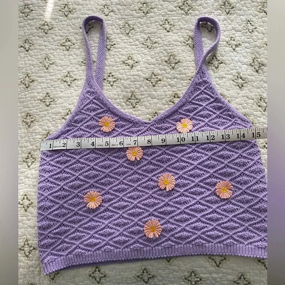 *LIKE NEW* Sweet Republic Knitted Crop Top Y2K M/L EUC - Picture 4 of 6